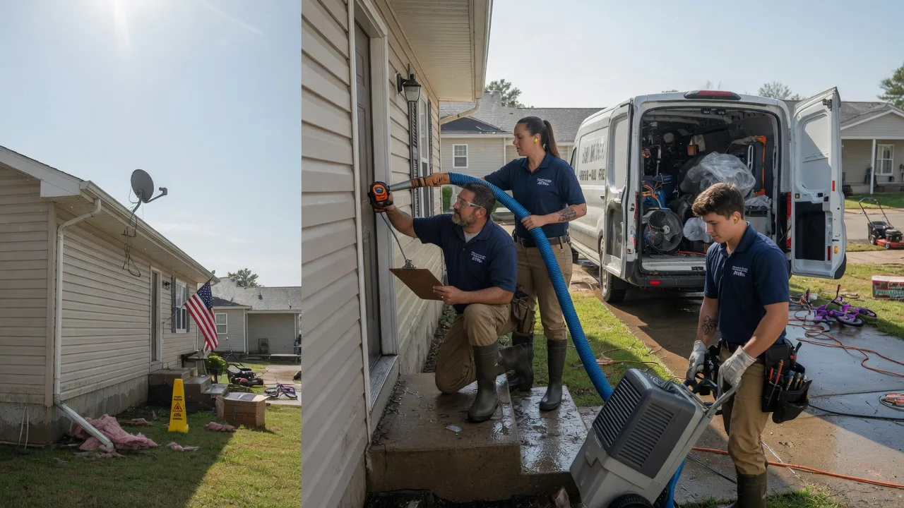 Ceiling Water Damage Restoration in Fort Necessity, LA near me